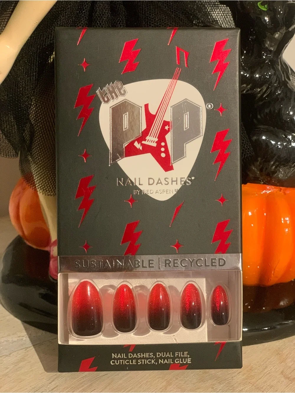 The Pop Nail Dashes Press-On Nails – Red Ombre Set